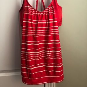 Athleta Blousy Tankini Top 38D/DD